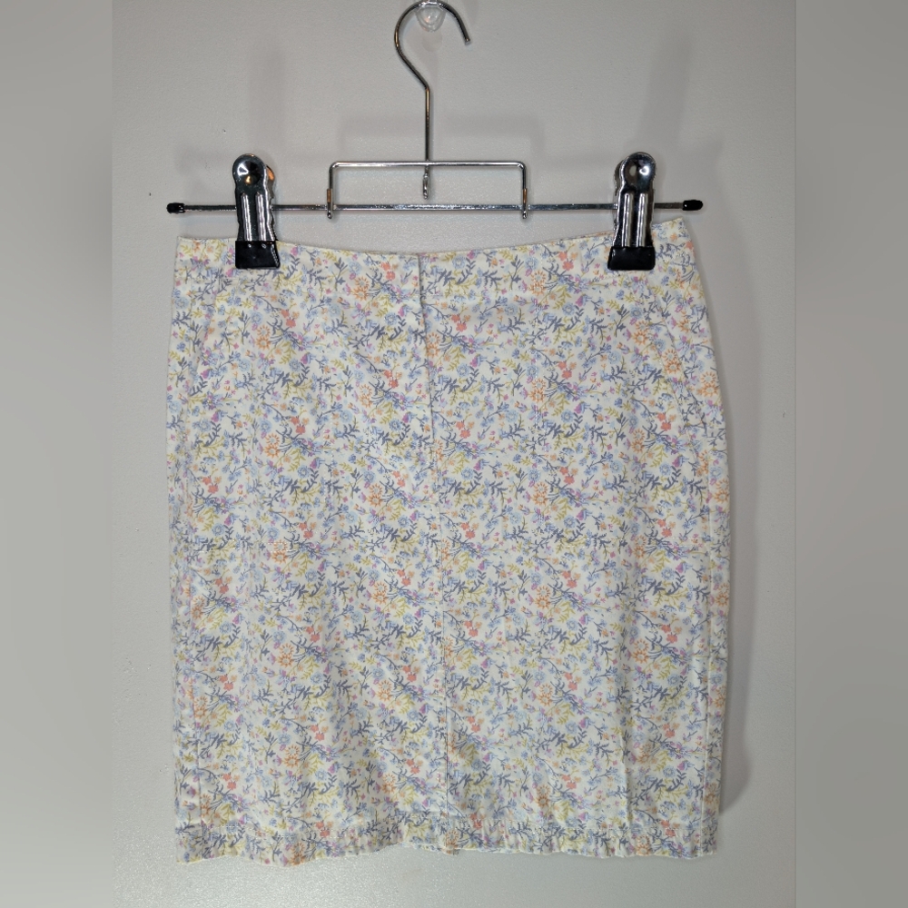 J.Jill Floral Print  Women's Skirt Size 4